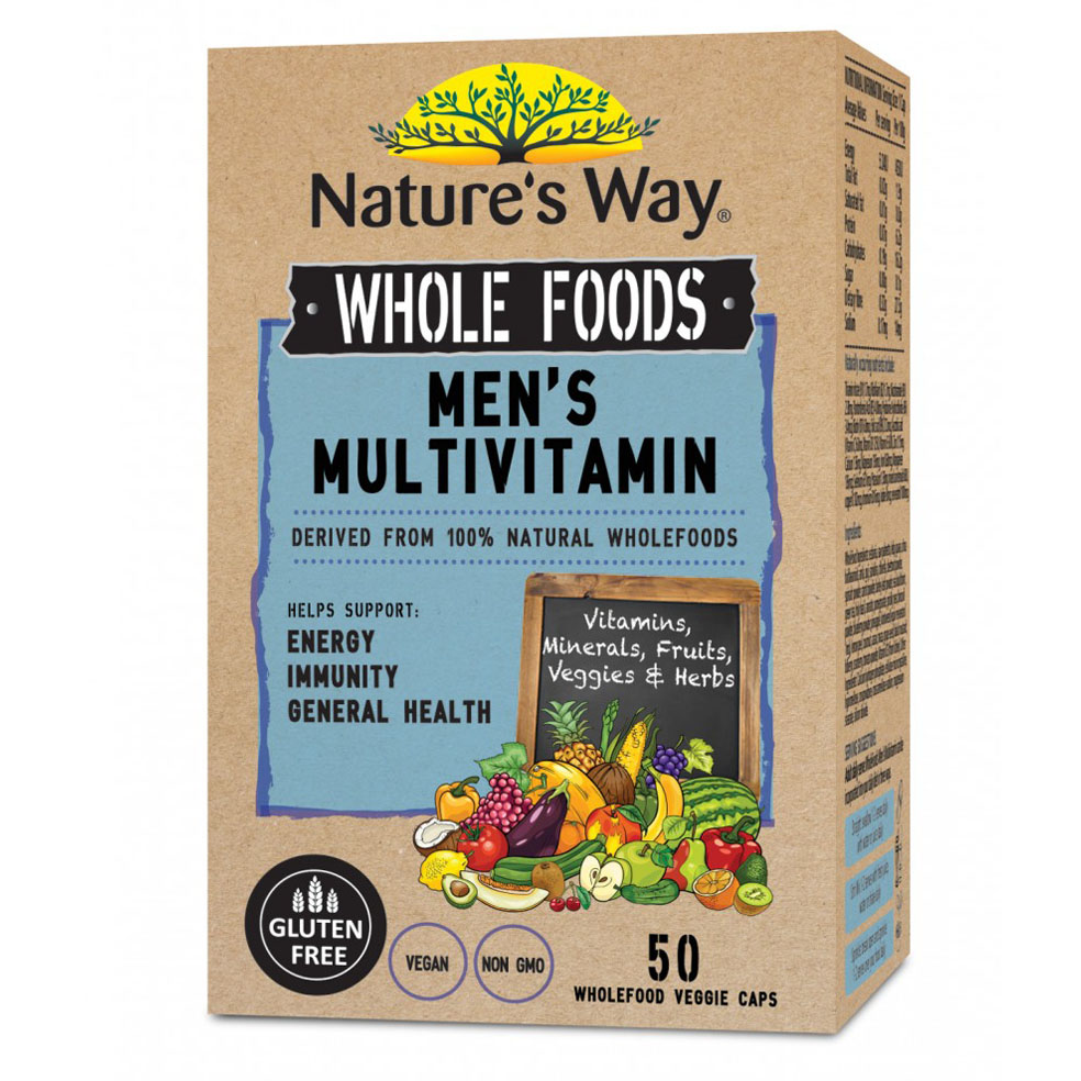 Nature'S WAY Whole Foods Multivitamin FOR MEN 50 Caps MEN ...