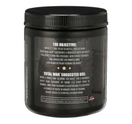 Redcon 1 Total War Pre Workout Directions/servings