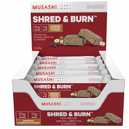 Musashi Shred & Burn Bar 60g (Box of 12)