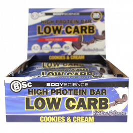 Body Science BSc High Protein Low Carb Bar 60g (Box of 12)