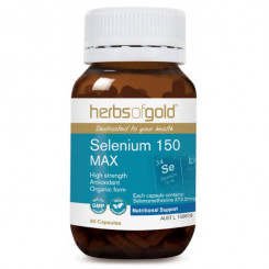 Herbs of Gold Selenium 150 MAX 60 Vegetable Capsules