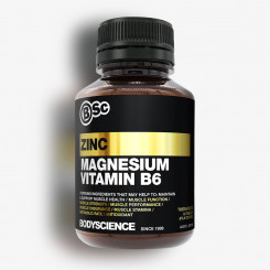 Body Science Zinc Magnesium Vitamin B6 60 Tablets