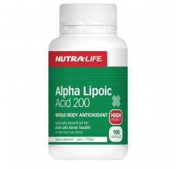 Nutra-Life Alpha Lipoic Acid 200 100 Capsules