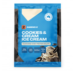 Amino Z Whey Protein Isolate Single Serve Sample : Cookies and Cream Ice Cream
