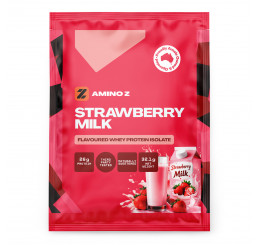 Amino Z Whey Protein Isolate Single Serve Sample : Strawberry Milk