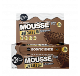 Body Science BSc High Protein Low Carb Mousse Bar 55g (Box of 12)