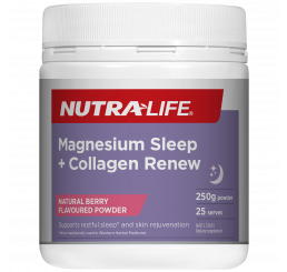 Nutra-Life Magnesium Sleep + Collagen Renew 250g