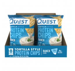Quest Tortilla Style Protein Chips 32g (Box of 8)
