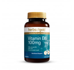 Herbs of Gold Vitamin B6 100mg 60 Tablets