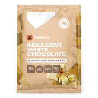 Amino Z Whey Protein Isolate Single Serve Sample : Indulgent White Chocolate